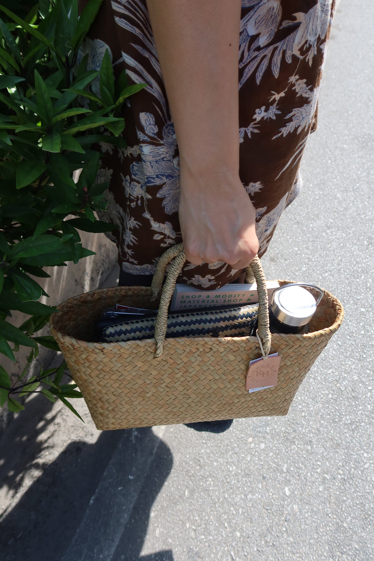 Tobacco Krajood Basket / Natural color / S size