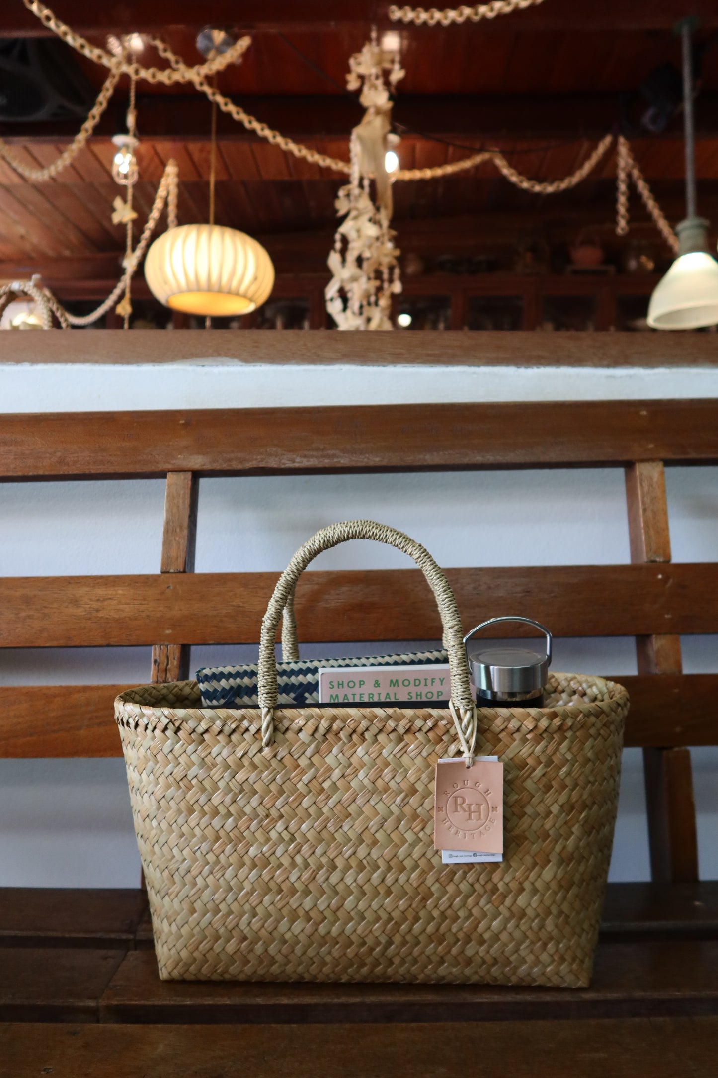 Tobacco Krajood Basket / Natural color / S size