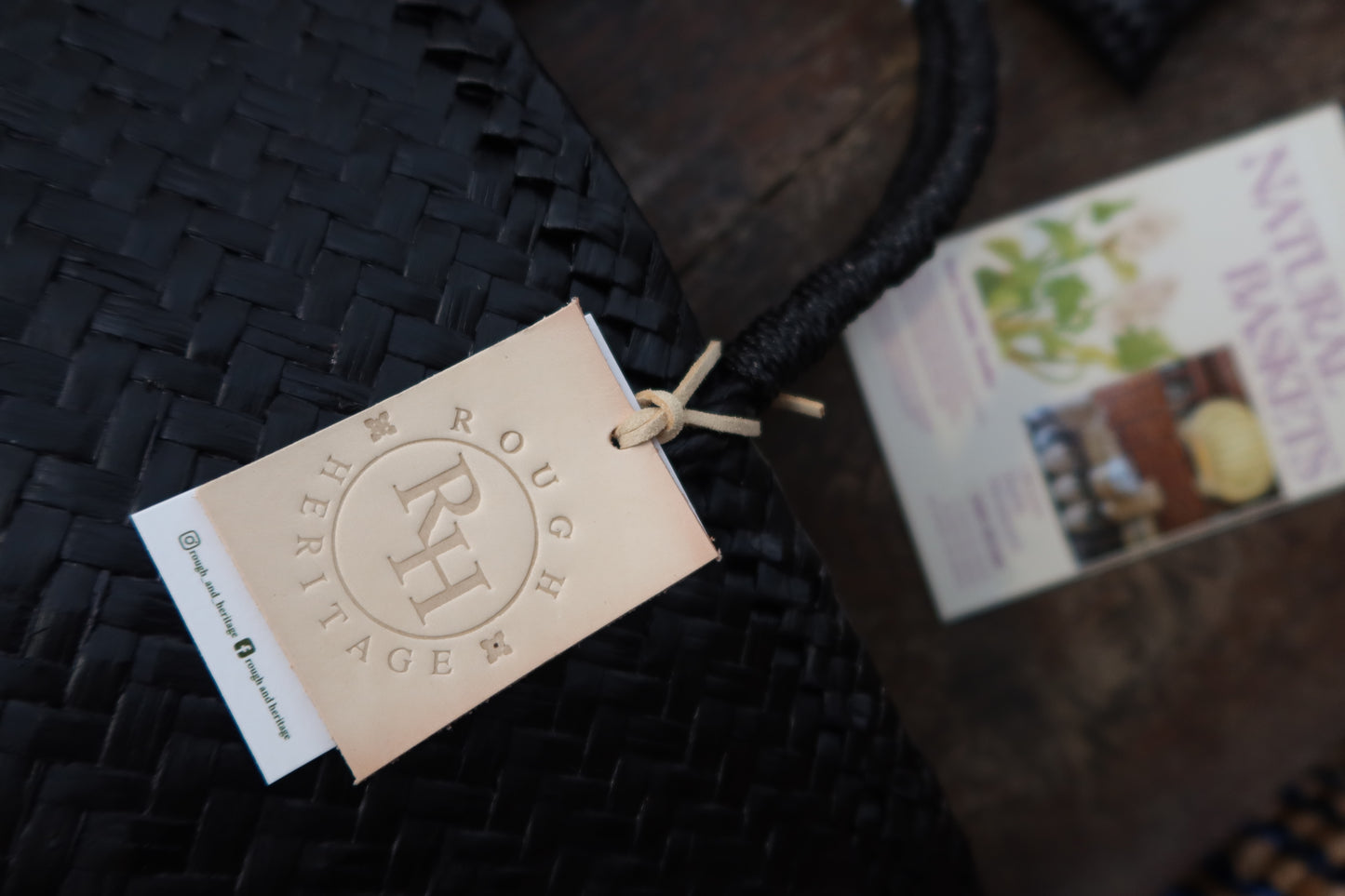 Tobacco Krajood Basket / Black color / S size